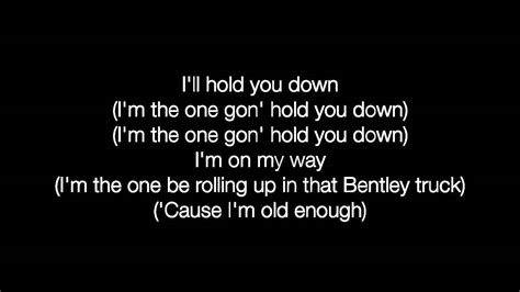 holding you down lyrics